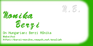 monika berzi business card