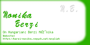 monika berzi business card